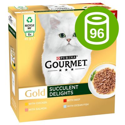 Jumbopack Gourmet Gold, soczyste kawałeczki, 96 x 85 g