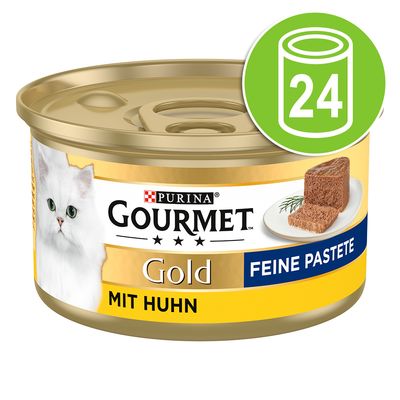 Korzystny pakiet Gourmet Gold Feine Pastete, 24 x 85 g