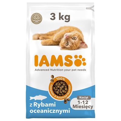 IAMS Advanced Nutrition Kitten, z rybą morską