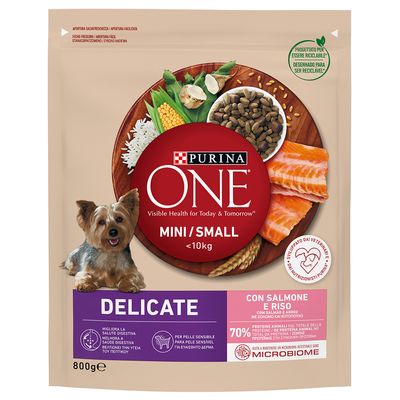 PURINA ONE Mini Delicate, łosoś z ryżem