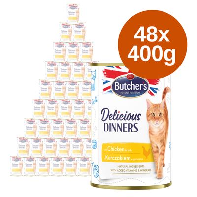 Megapakiet Butcher's Delicious Dinners, 48 x 400 g