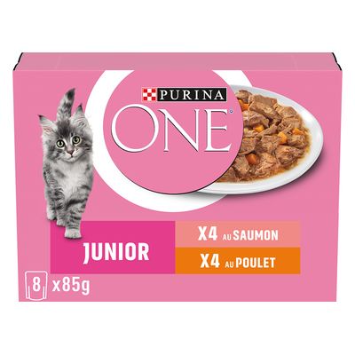 PURINA ONE Junior, 8 x 85 g
