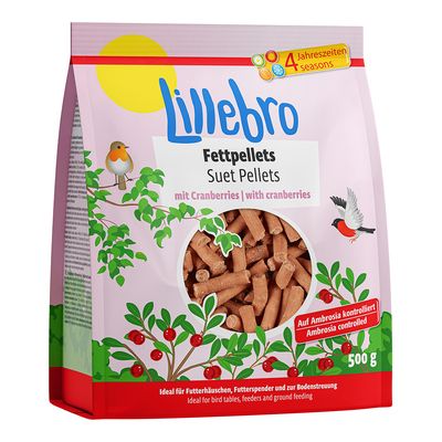 Lillebro Fettpellets, granulki tłuszczowe z żurawiną