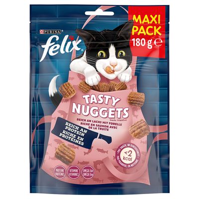 Felix Tasty Nuggets, łosoś i pstrąg
