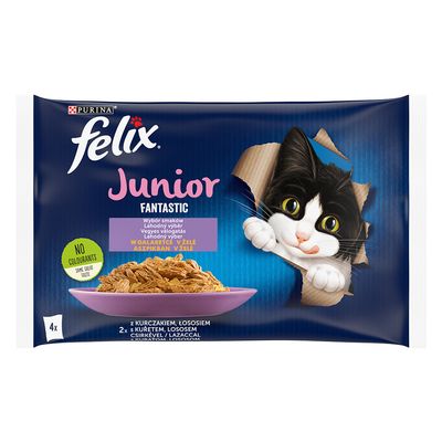 Felix Junior Fantastic, w galarecie, 4 x 85 g