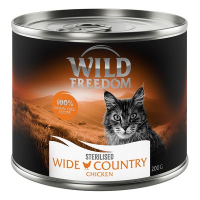 Wild Freedom Adult Sterilised, 6 x 200 g - bez zbóż
