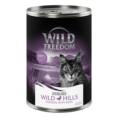 Wild Freedom Adult Sterilised, 6 x 400 g - bez zbóż