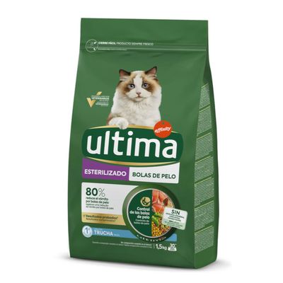 Ultima Feline Sterilized Hairball z pstrągiem