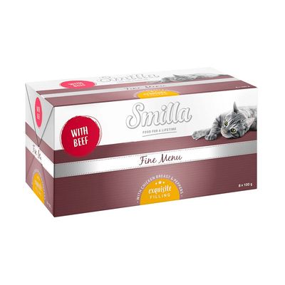 Smilla Fine Menu, z nadzieniem, 8 x 100 g