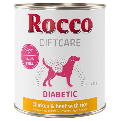 Rocco Diet Care Diabetic, kurczak z wołowiną i ryżem