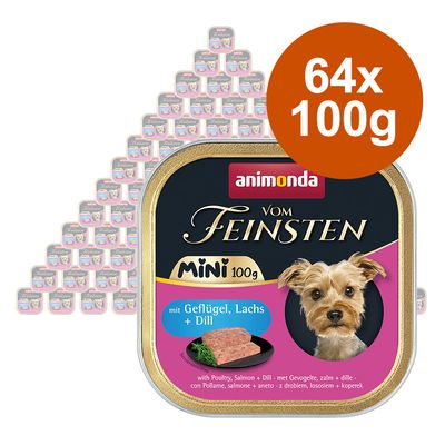 Megapakiet animonda vom Feinsten Adult Mini, 64 x 100 g