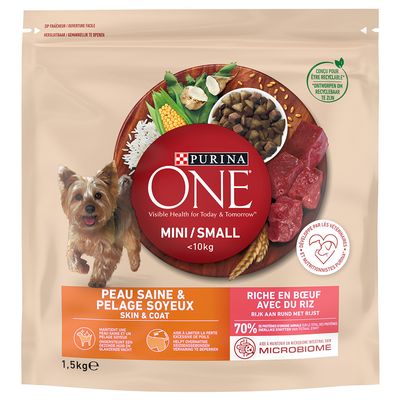 PURINA ONE Mini Skin & Coat, wołowina