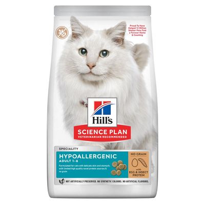 Hill's Science Plan Hypoallergenic Adult No Grain, z jajkiem i białkiem owadów