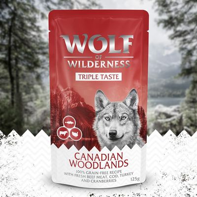 Wolf of Wilderness "Triple Taste" ,12 x 125 g