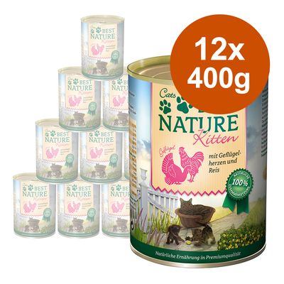 Korzystny pakiet Best Nature Kitten 12 x 400 g