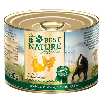 Best Nature Cat Adult, 6 x 200 g