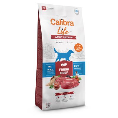 Calibra Life Adult Medium Breed, ze świeżą wołowiną