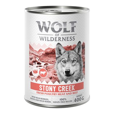 Wolf of Wilderness "Expedition" Stony Creek - drób z wołowiną, 1 x 400 g