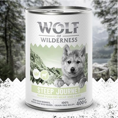 Wolf of Wilderness Junior “Expedition”, 6 x 400 g