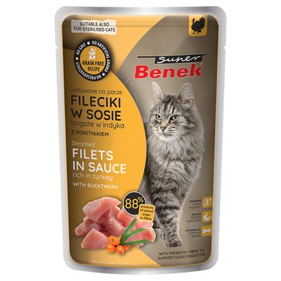 Super Benek Filety gotowane na parze, 28 x 85 g