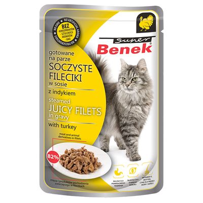 Super Benek Filety w sosie, 28 x 85 g