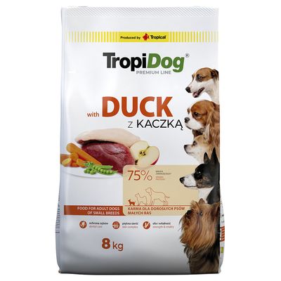Tropidog Premium Adult Small, kaczka i ryż