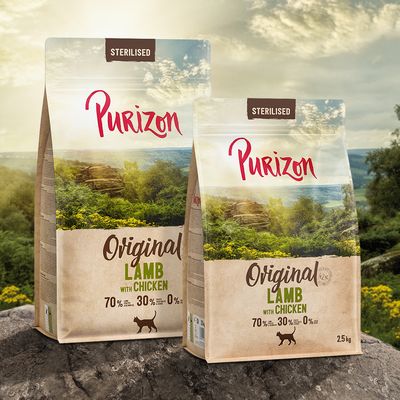 Purizon Sterilised Adult, jagnięcina i kurczak - bez zbóż