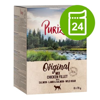 Megapakiet Purizon Adult, bez zbóż, 24 x 70 g