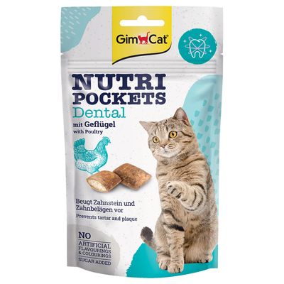GimCat Nutri Pockets Dental, z drobiem