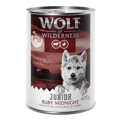 Wolf of Wilderness "RED Meat" Junior, 6 x 400 g