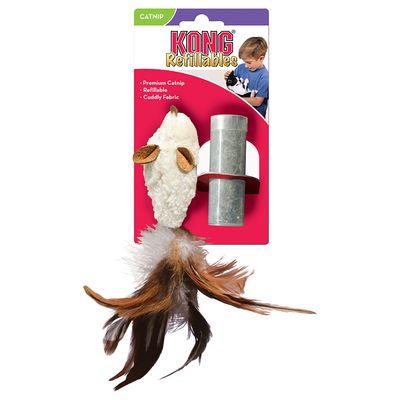 KONG Feather Mouse z kocimiętką