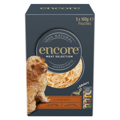 Encore Dog Mix w sosie, saszetki, 5 x 100 g