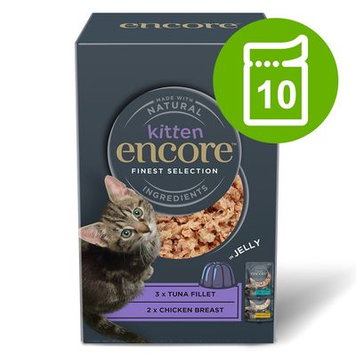 Korzystny pakiet Encore Kitten w galarecie, 10 x 50 g