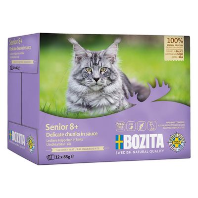 Bozita Senior, kawałki w sosie, 12 x 85 g