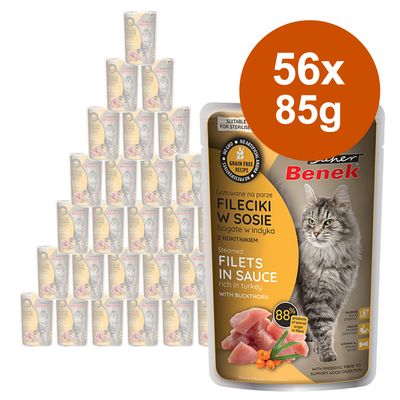 Korzystny pakiet Super Benek filety gotowane na parze, 56 x 85 g