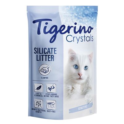 Tigerino Crystals, żwirek dla kota zbrylający się - Sensitive, bezzapachowy