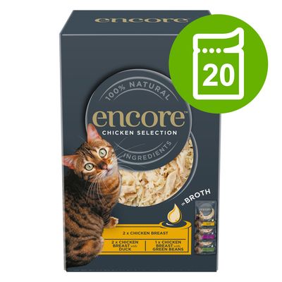 Korzystny pakiet Encore Cat w bulionie, 20 x 50 g