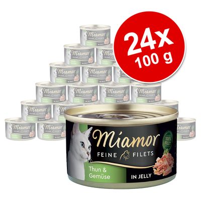 Megapakiet Miamor Feine Filets w puszkach, 24 x 100 g