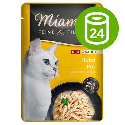 Pakiet Miamor, Feine Filets w sosie, 24 x 100 g