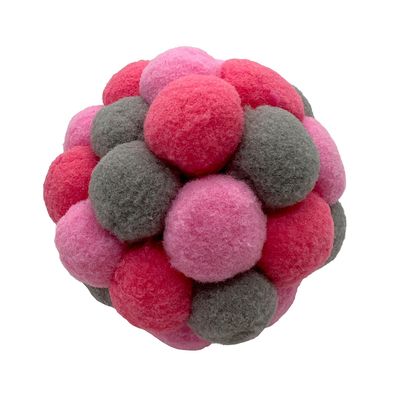 Aumüller, kolorowy pompon do zabawy dla kotów Pink Plush