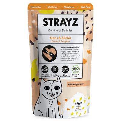 STRAYZ BIO w saszetkach, 6 x 85 g