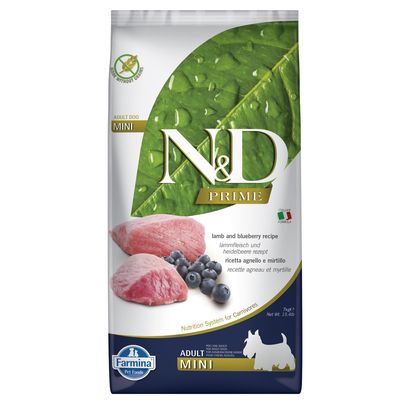 Farmina N&D Grain Free Mini, jagnięcina i czarna borówka
