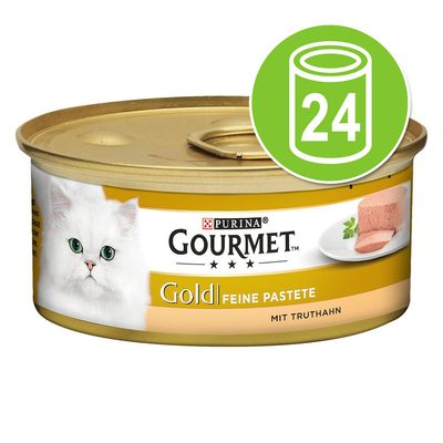 Gourmet Gold Mousse, karma mokra dla kotów, 24 x 85 g