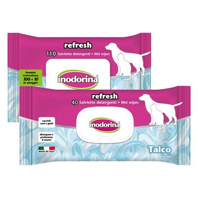 Inodorina Chusteczki z talkiem w proszku