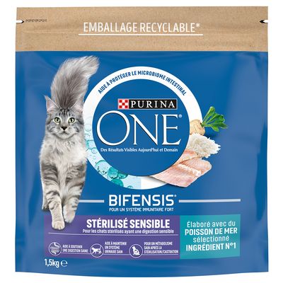 PURINA ONE Sterilized Cat Sensitive Ryby morskie