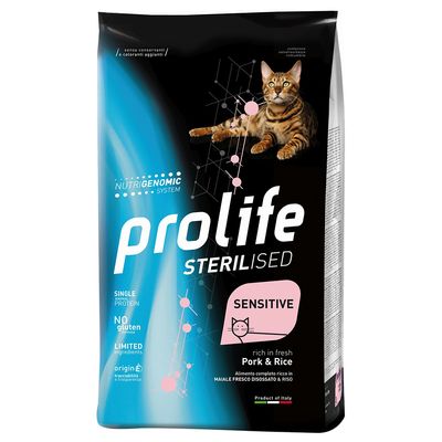 Prolife Cat Sensitive Sterilised Pork & Rice