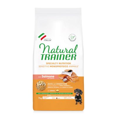 Natural Trainer Sensitive Adult Small & Toy z łososiem
