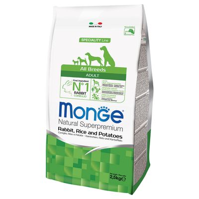Monge Super Premium Królik, Ryż i Ziemniaki