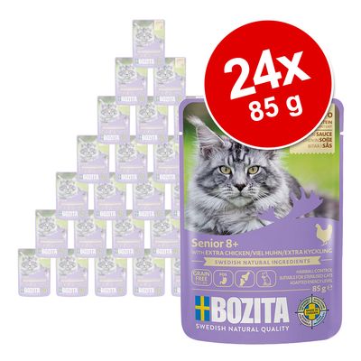Megapakiet Bozita Senior, kawałki w sosie, 24 x 85 g