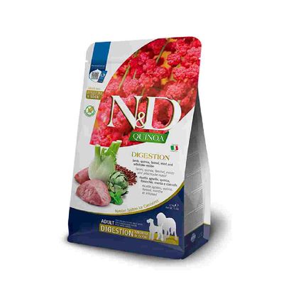 Farmina N&D Quinoa Adult Digestion, jagnięcina i koper włoski